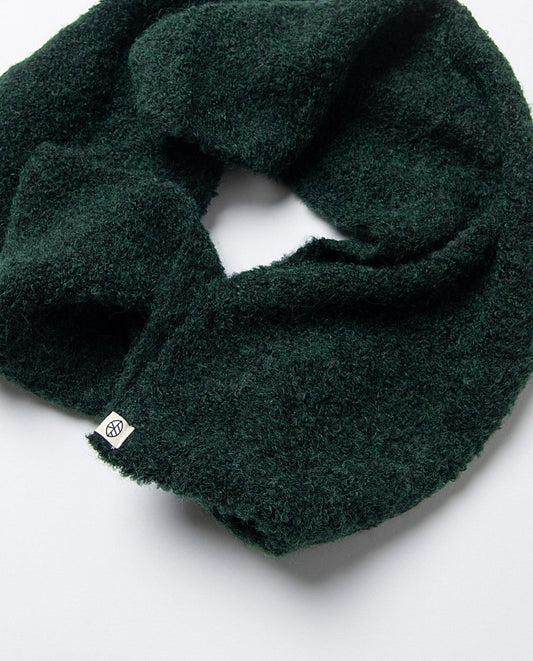 Boucle knit neck Dark Green