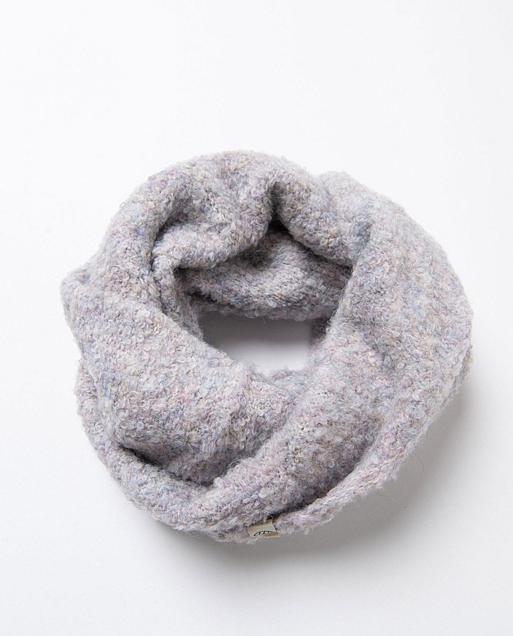 Boucle knit neck Light Grey