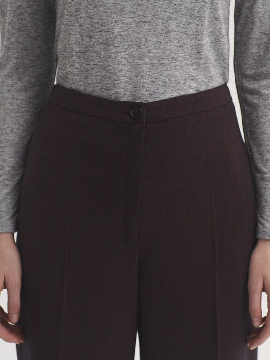 Stretch mottled trousers Chestnut