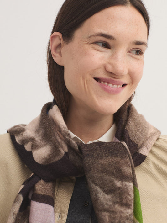 Photographic scarf Grey