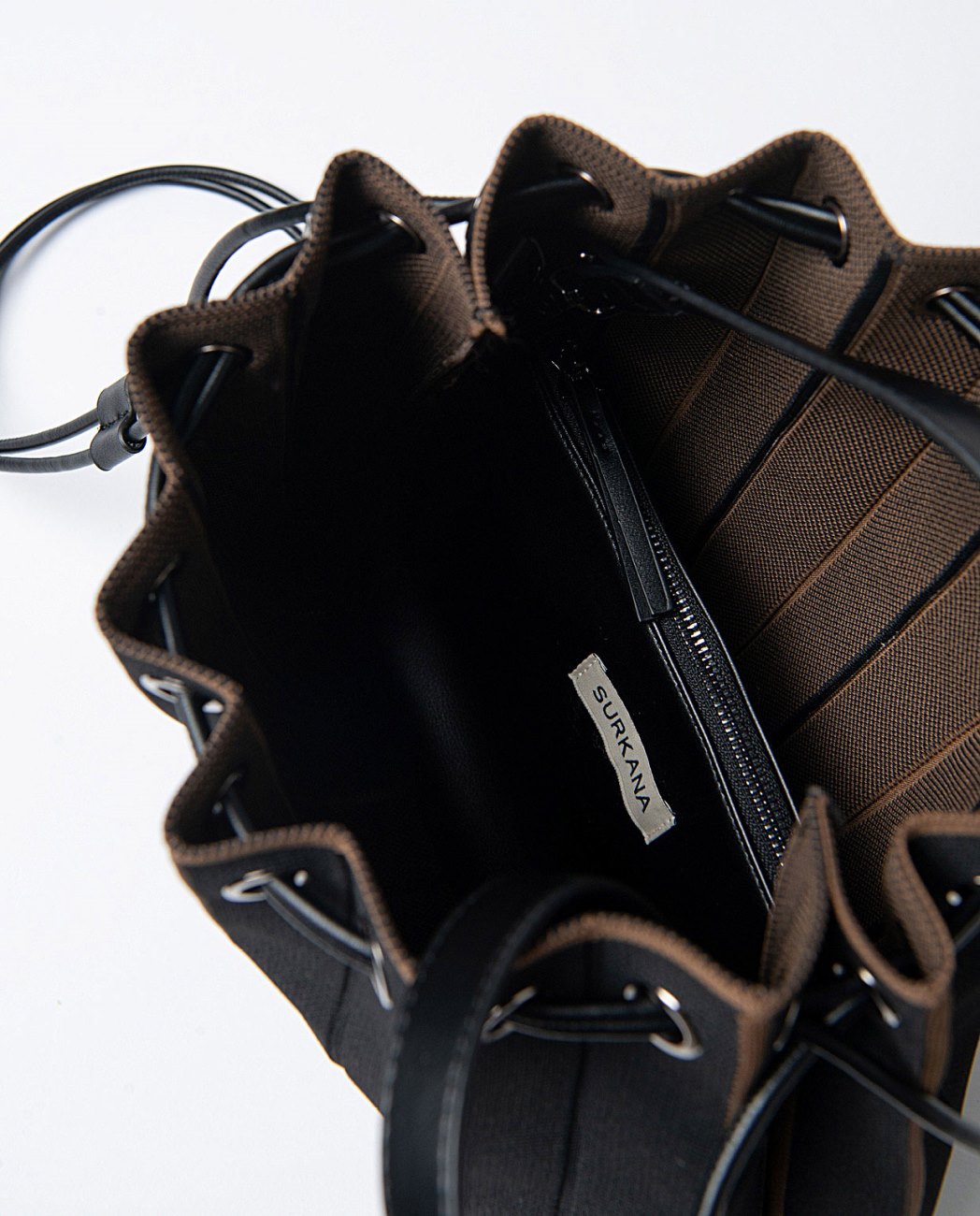 Knitted backpack-bag Black