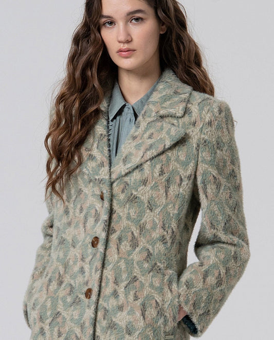 Coat with print