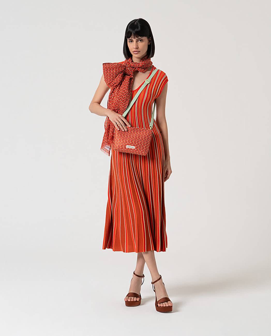 Printed bag red