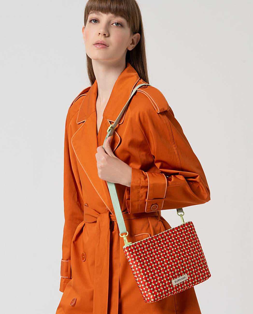 Printed bag red
