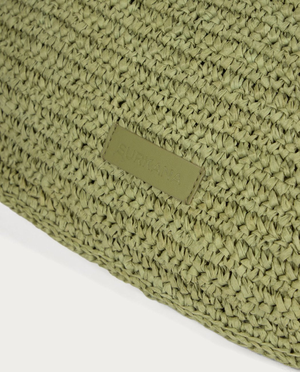 Raffia shopper bag Light Green