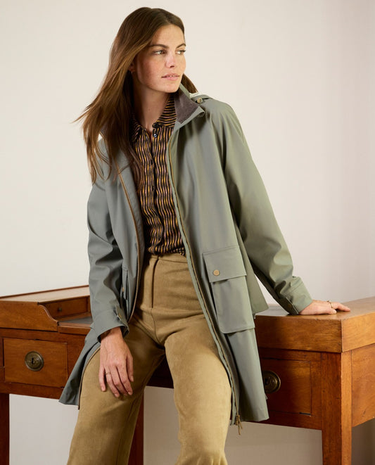 Waterproof raincoat with fleece