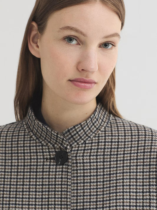 Reversible wool jacket Grey