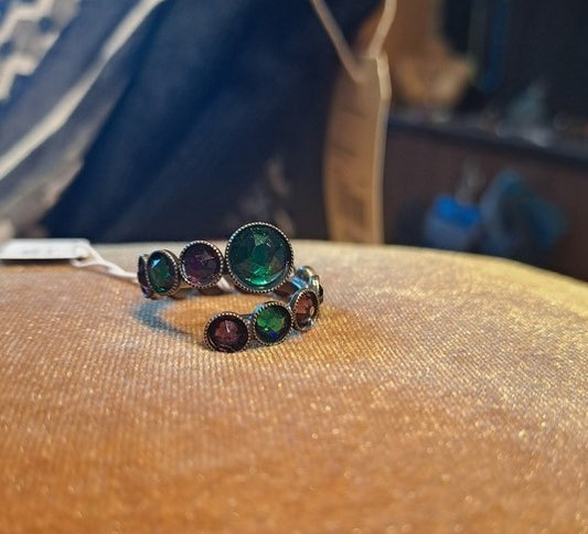 Ring adjustable green