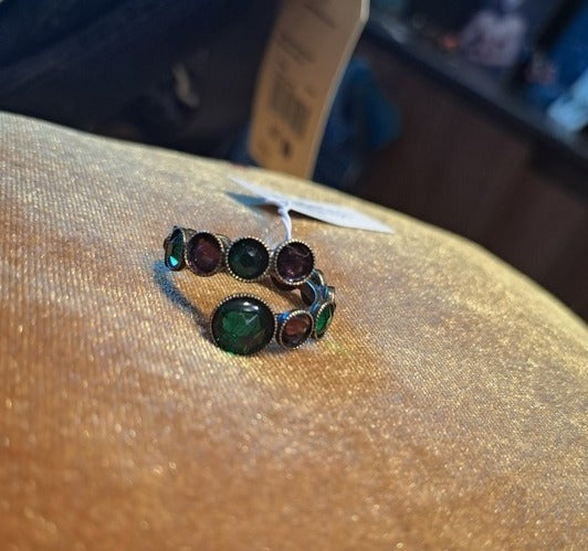 Ring adjustable green