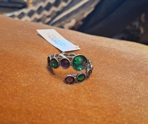 Ring adjustable green