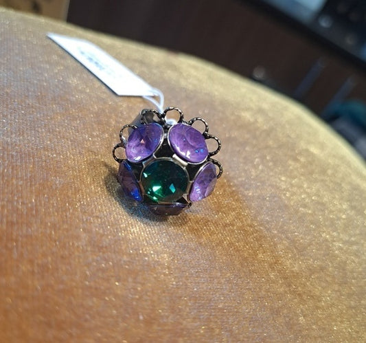 Ring "ball" purple