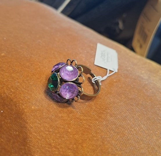 Ring "ball" purple