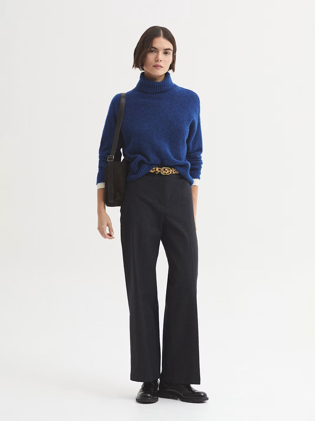 Roll neck jumper Royal Blue