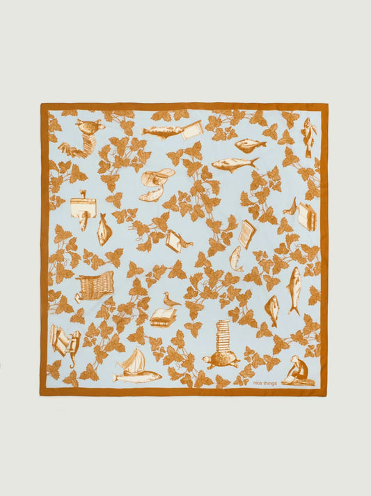 Midsummer Books scarf Light Blue