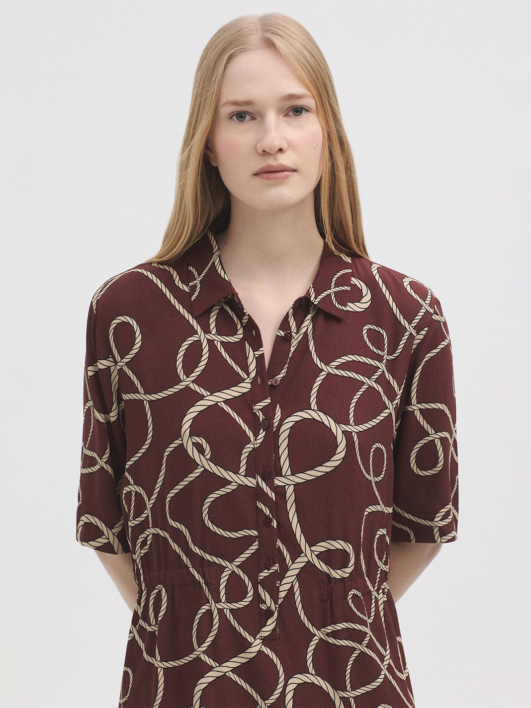 Anchor Ropes shirt dress