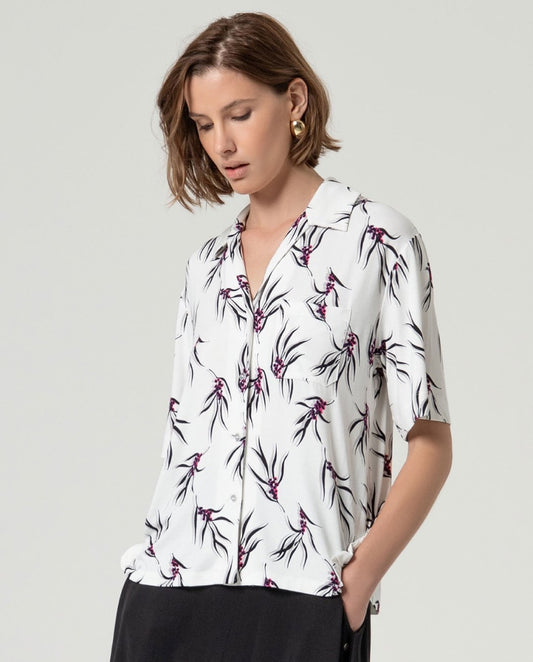 Floral shirt White