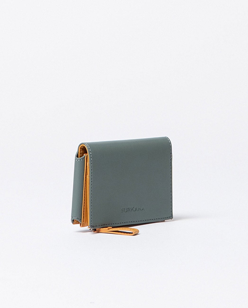 Small bi-color wallet Steel Blue