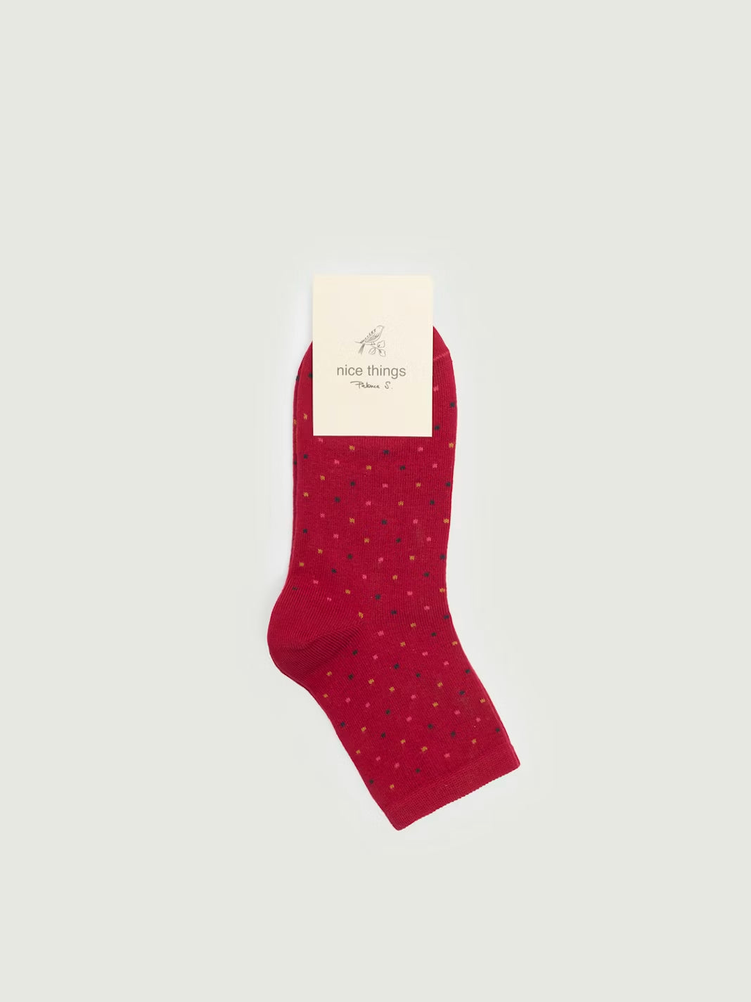 Polka dot socks Red