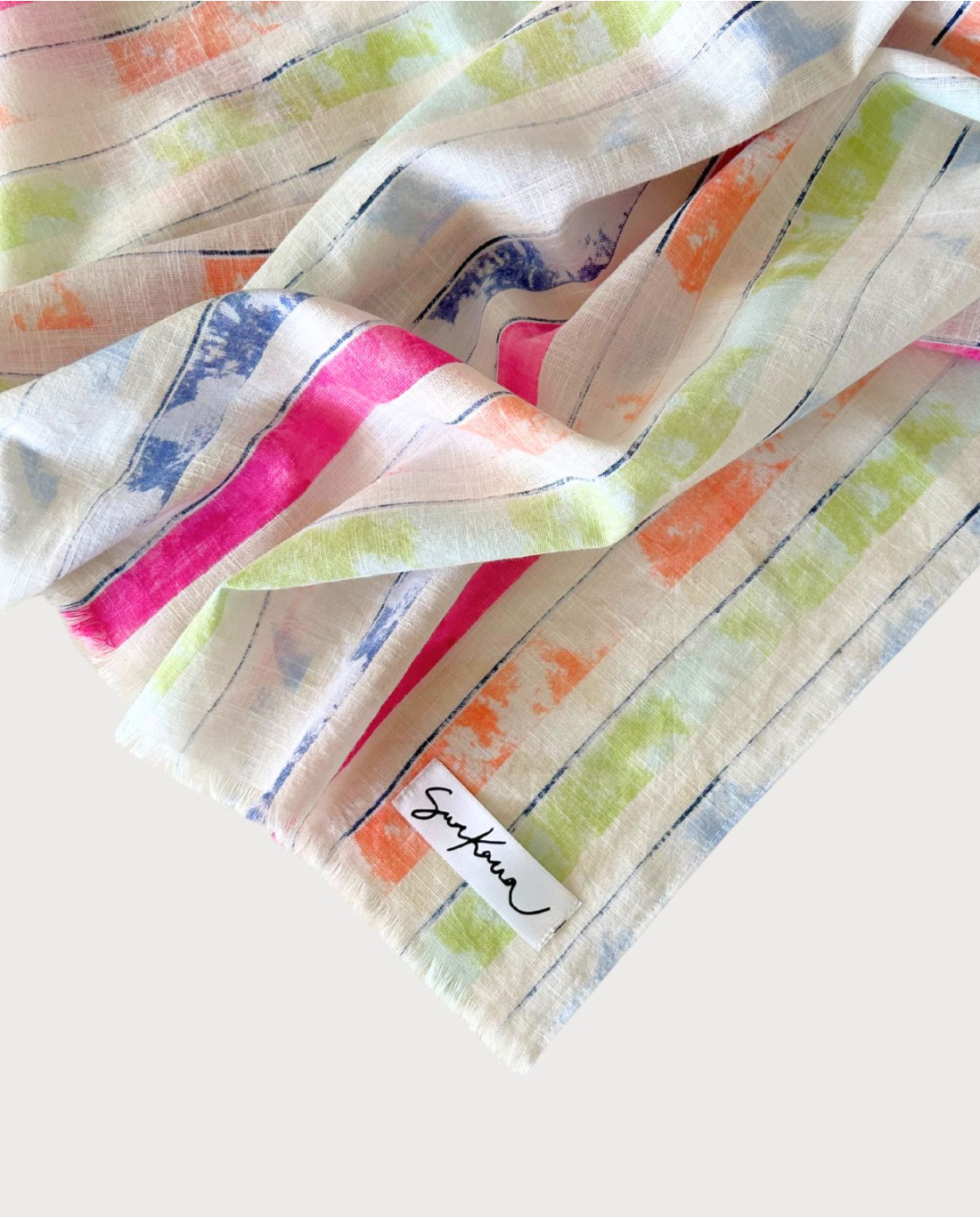 Stripped scarf Multicolor