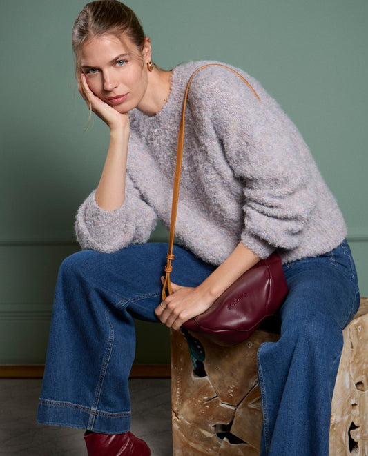 Bouclé knitted sweater Levander