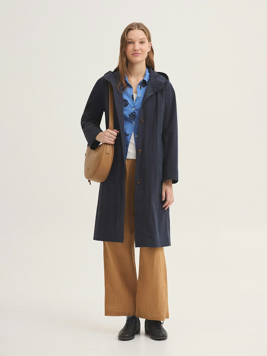 Linen trousers Ochre