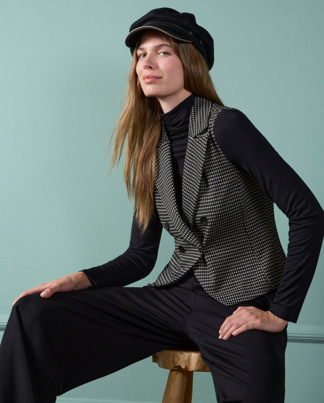 Turtleneck T-shirt Black