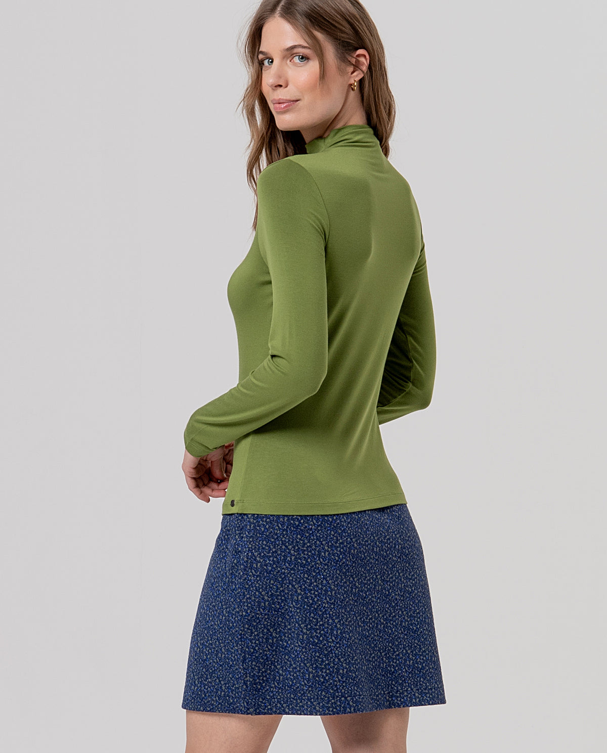 Turtleneck_t-shirt Olive Green