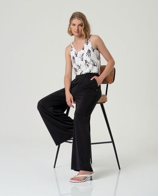 Wide-leg trousers Black