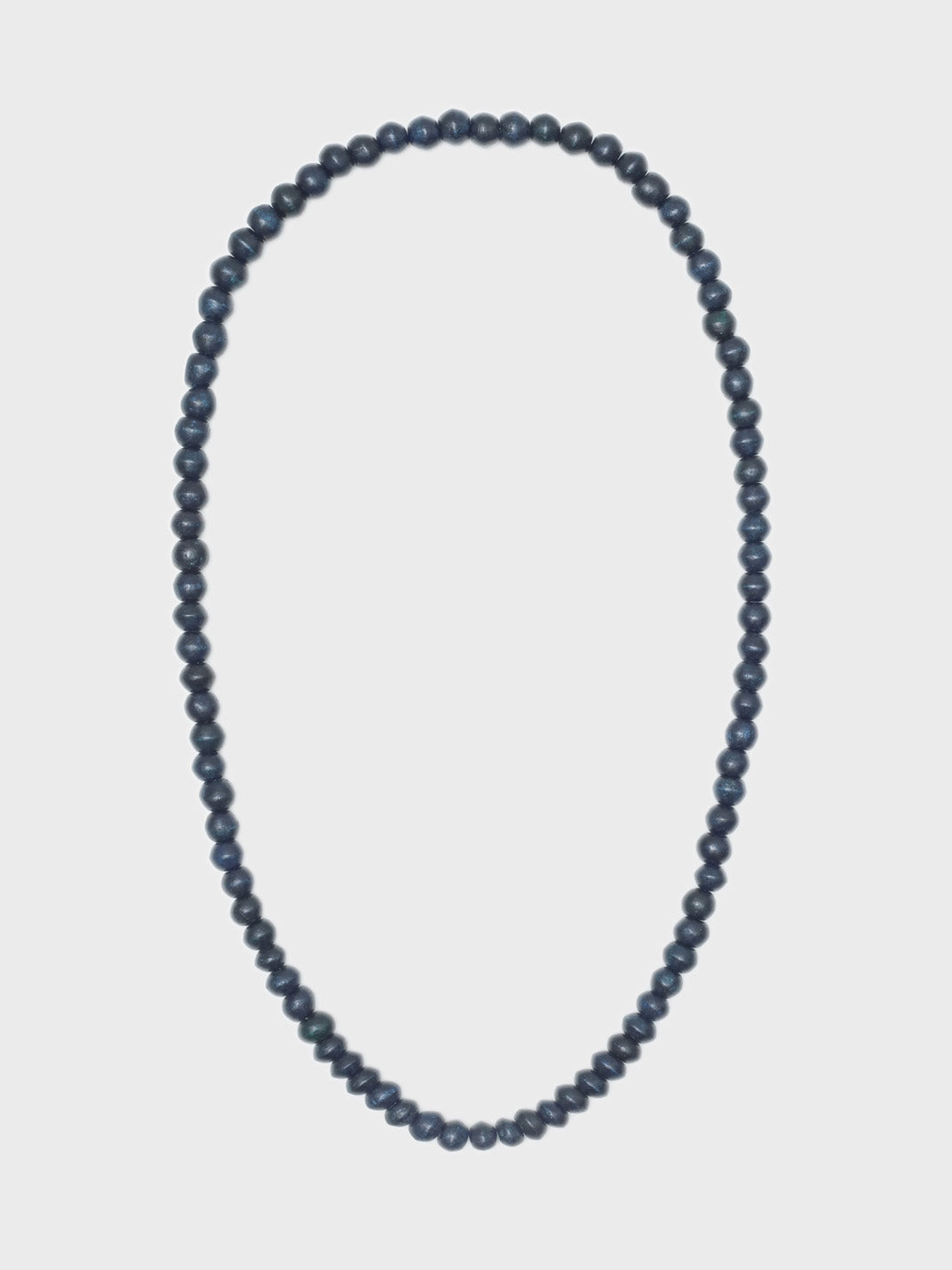 Wooden bead necklace navy