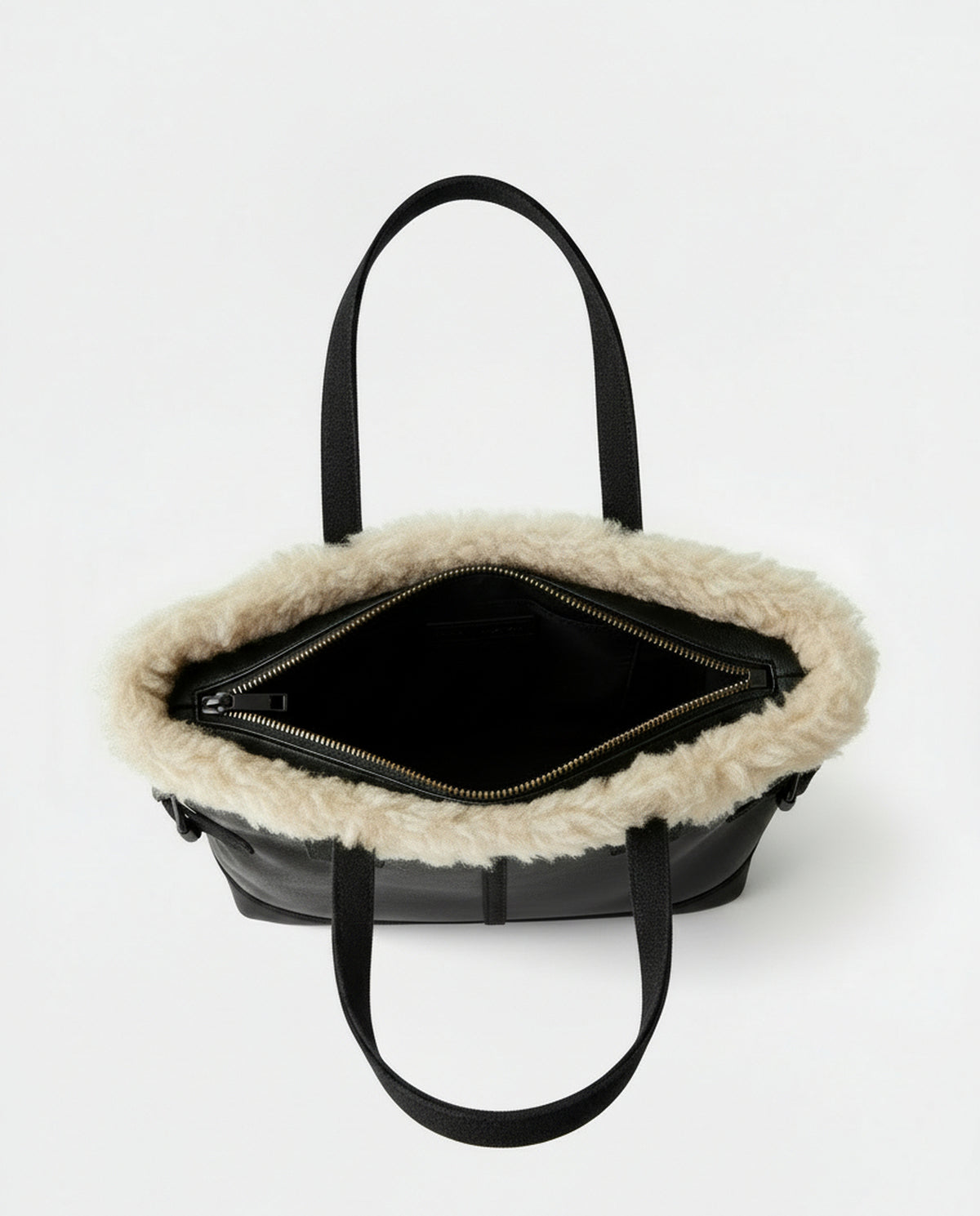 Woven shoulder bag Black