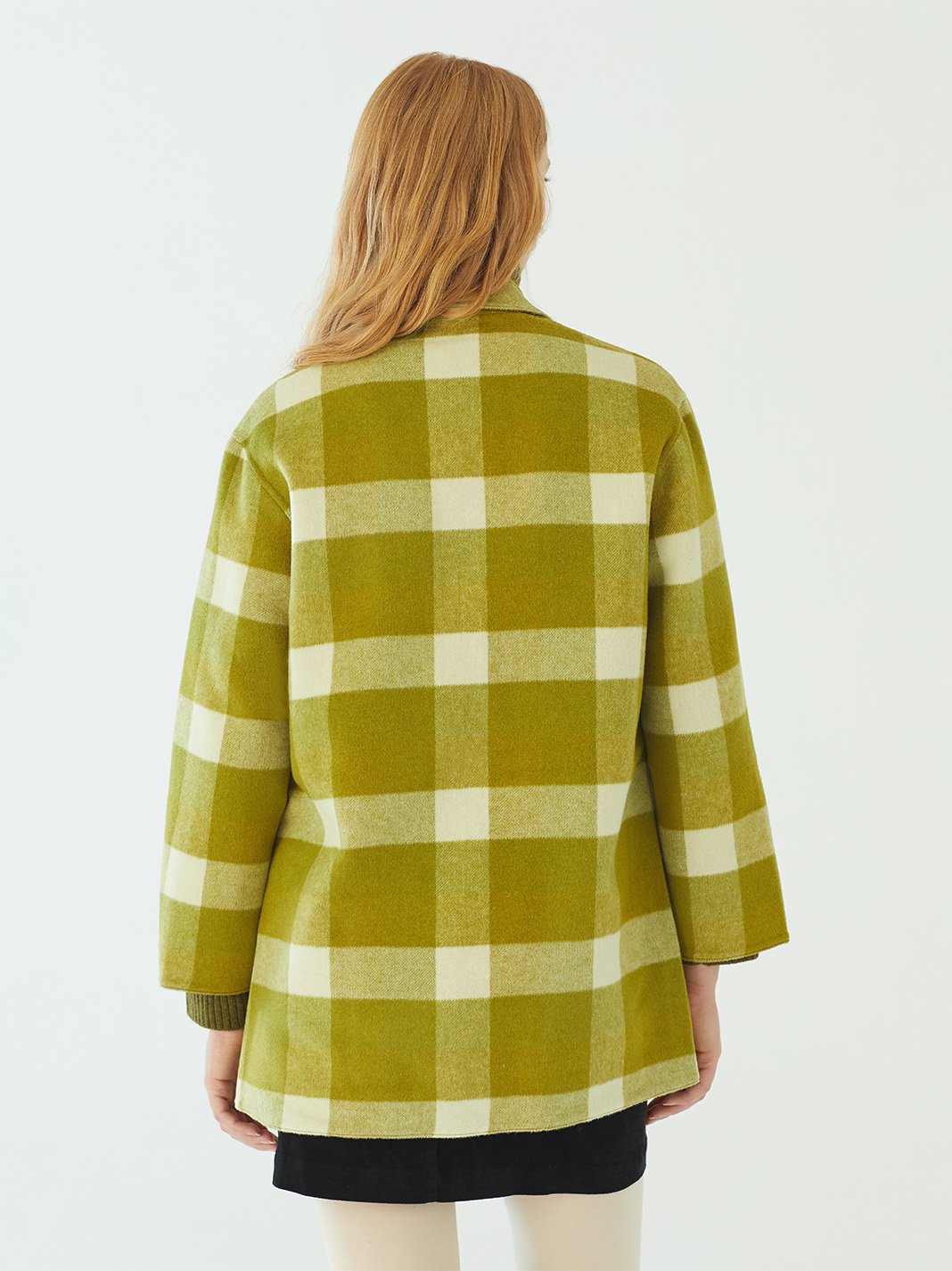 Wool check jacket