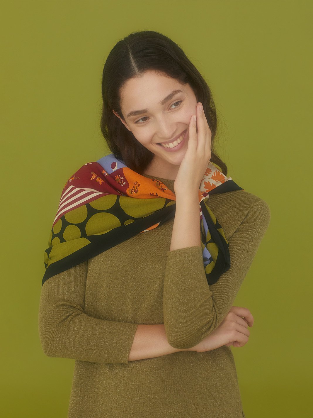 Boat neckline sweater