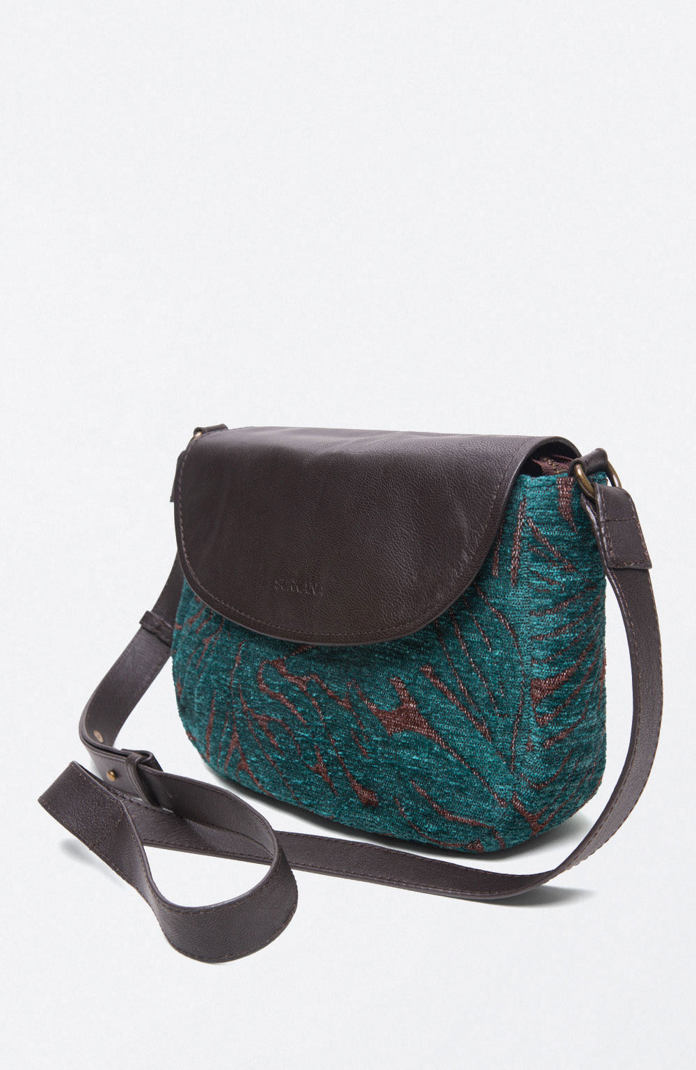 Bicolored shoulder bag