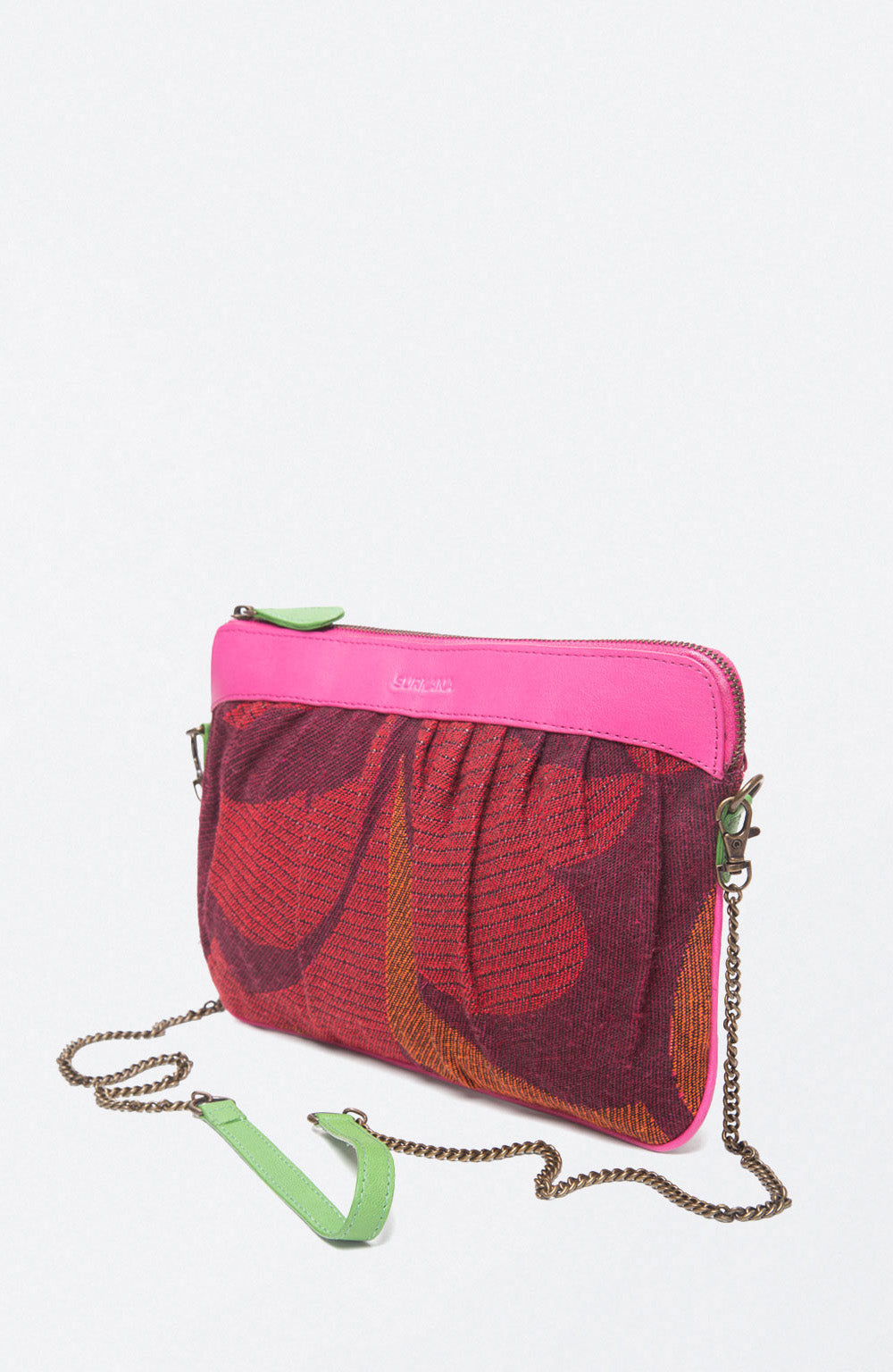 Jacquard shoulder bag