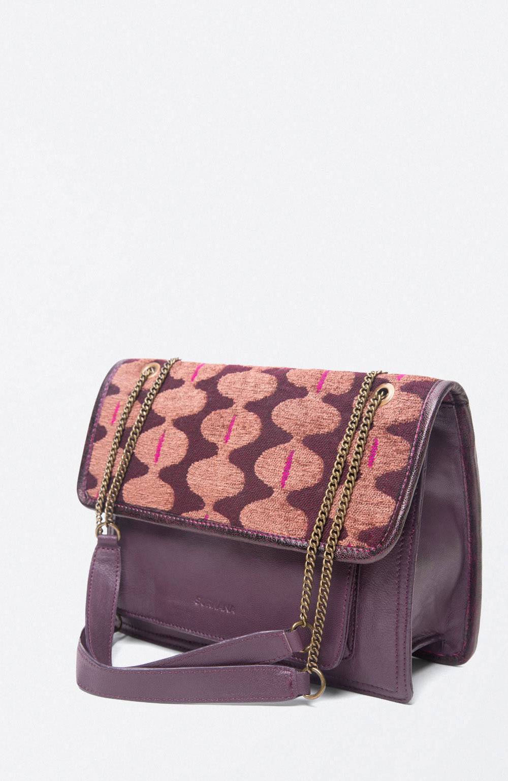 Jacquard shoulder bag