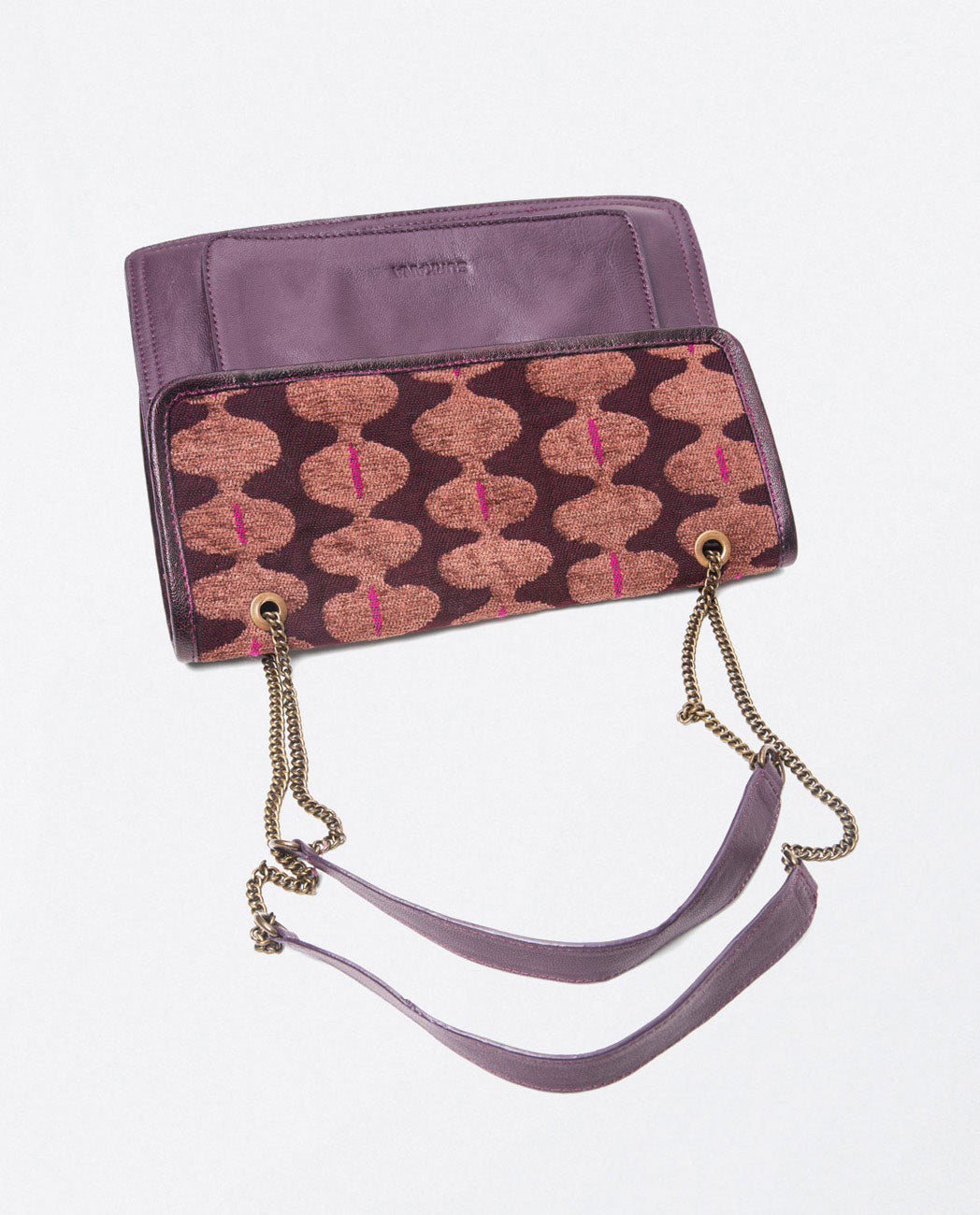 Jacquard shoulder bag