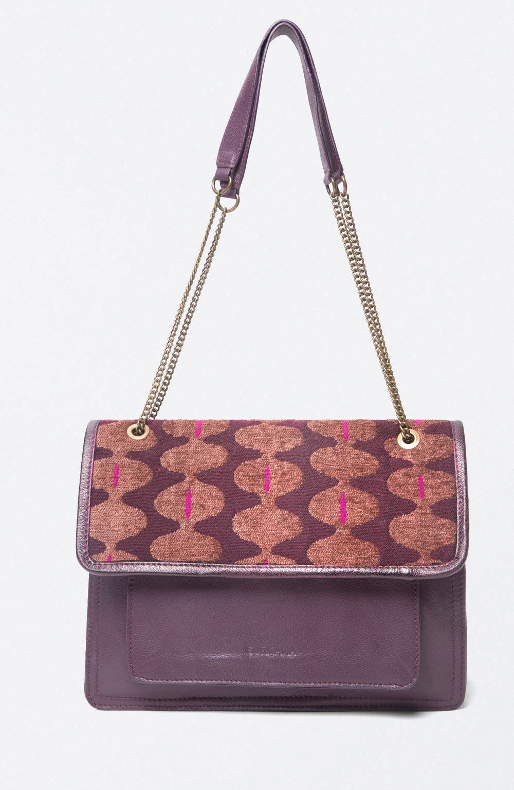 Jacquard shoulder bag