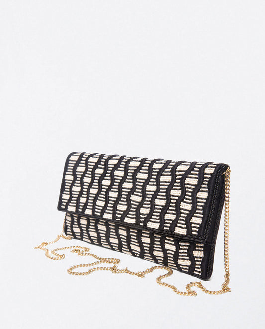 Hand embroidery clutch