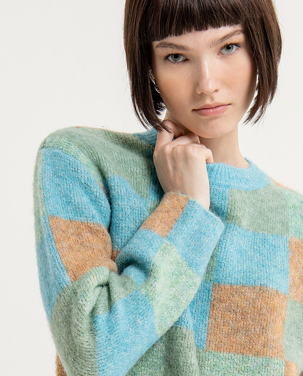 Jacquard oversize sweater