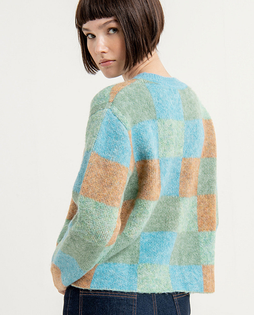 Jacquard oversize sweater