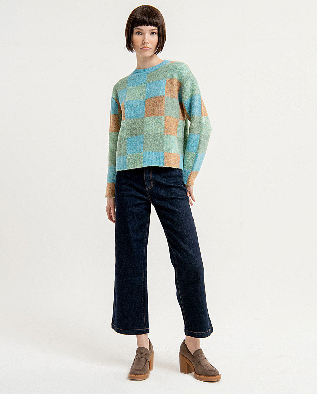 Jacquard oversize sweater