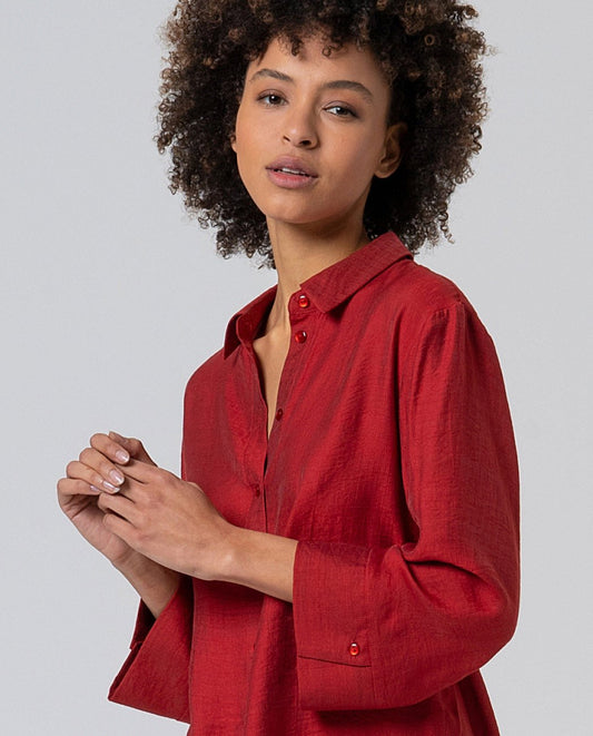 Oversize shirt red
