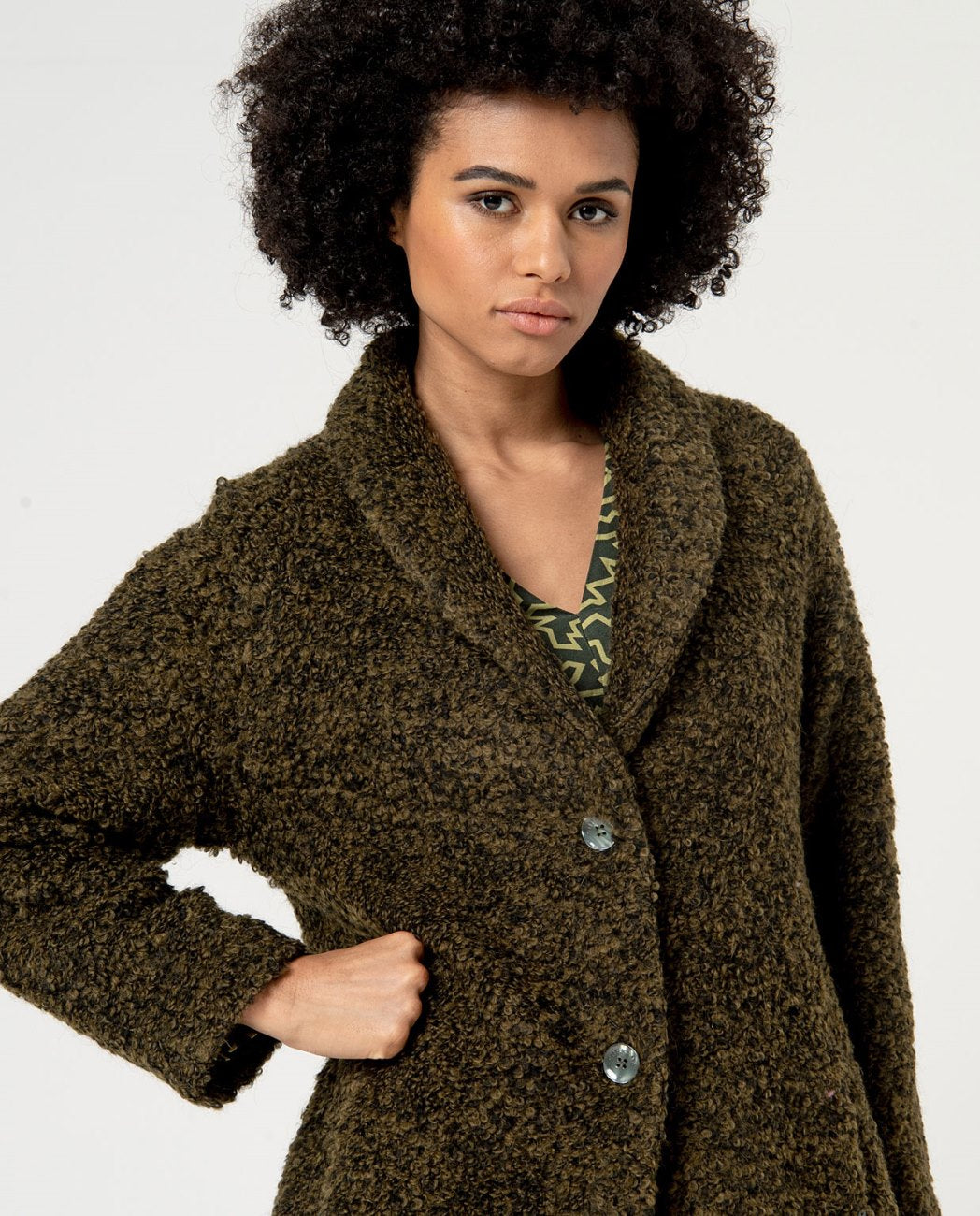 Coat boucle