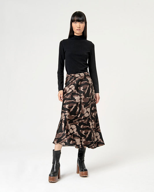 Skirt flared printed