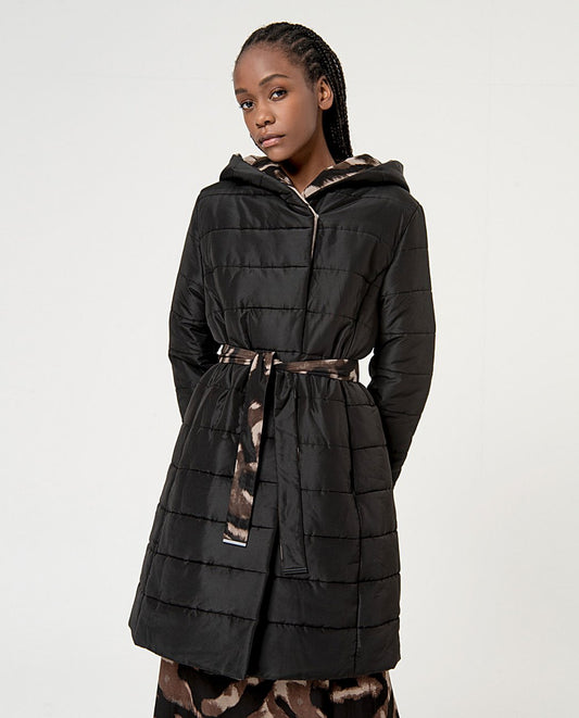 Reversible hood coat