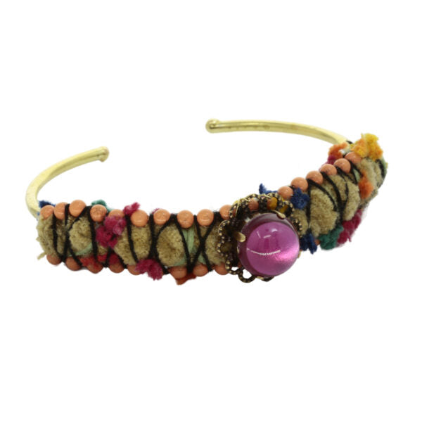 Bracelet with fabric