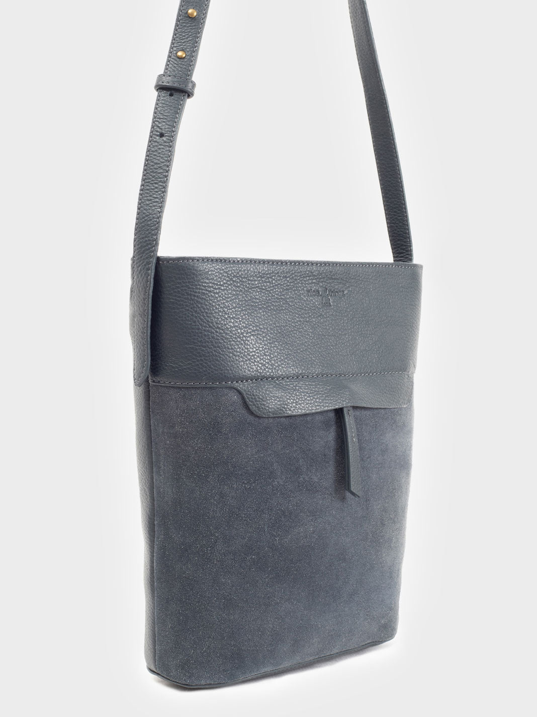 Leather bucket bag