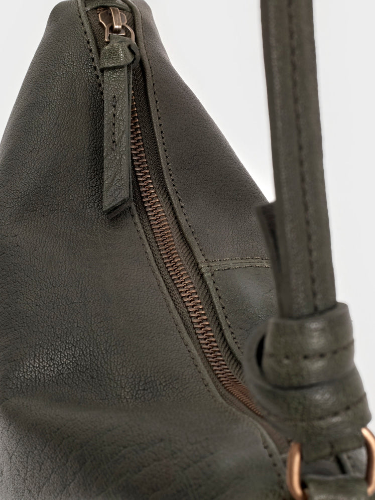 Knot detailing leather bag