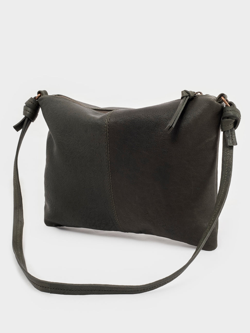 Knot detailing leather bag