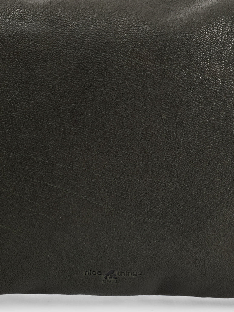 Knot detailing leather bag